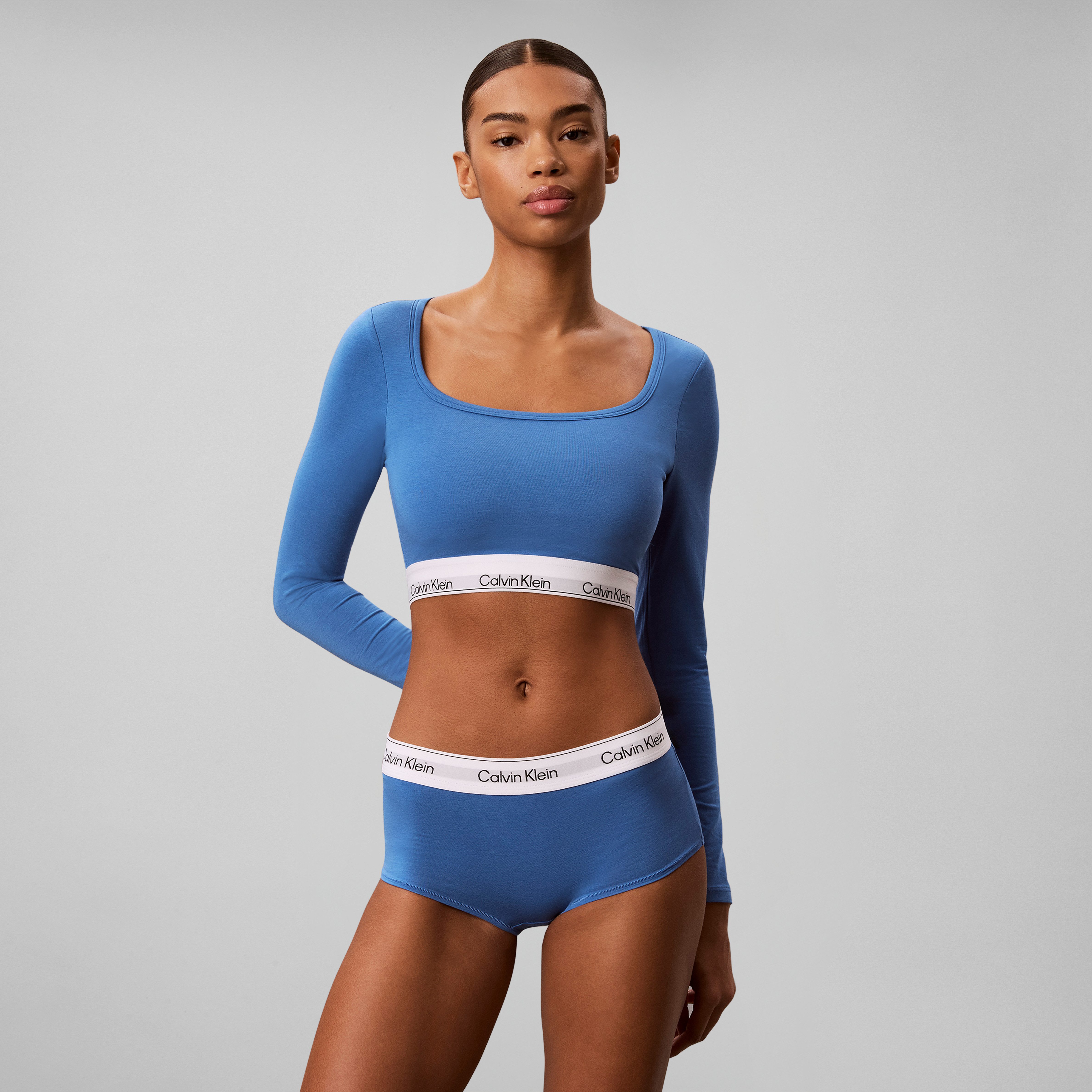 Calvin Klein Underwear Panty BOYSHORT elastischer Logo-Bund