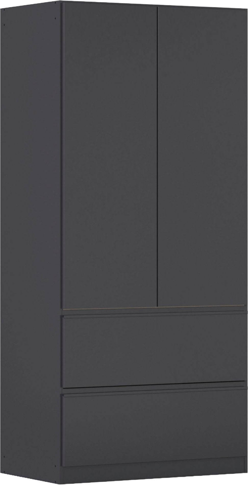 rauch Drehtürenschrank Kleiderschrank Schrank Garderobe COSTA in den Breiten 91/136/181 cm (in 3 Ausstattungen BASIC/CLASSIC/PREMIUM) viel Platz, grifflose Front und Push-to-Open Funktion MADE IN GERMANY