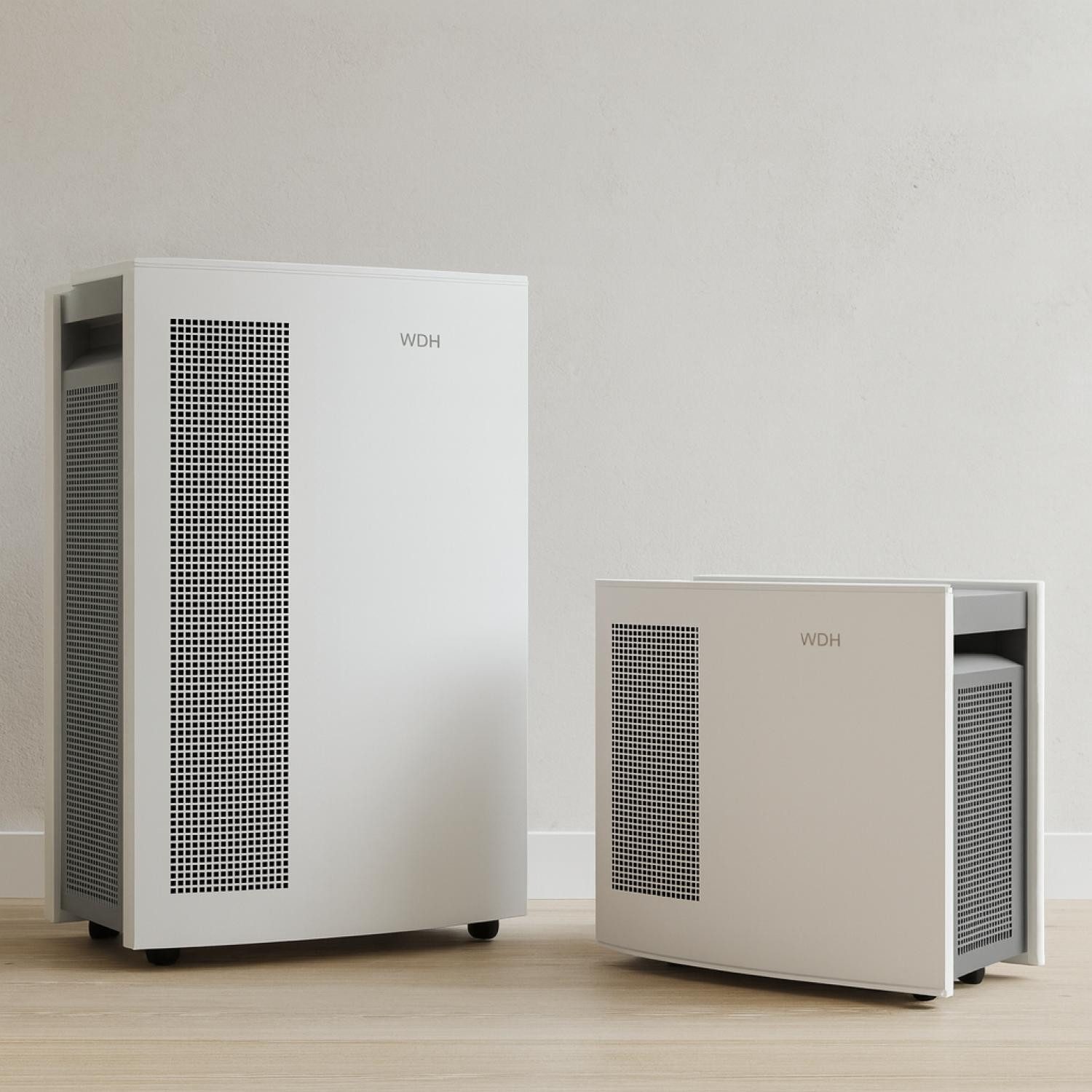 WDH Luftreiniger WDH-H6, für 40 m² Räume, Mit robustem Metallgehäuse und Touch-Panel