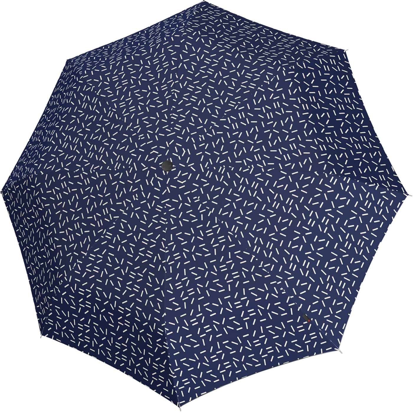 Knirps® Langregenschirm - groß blau A.760 und stabil Damen 2Dance, Auf-Automatik