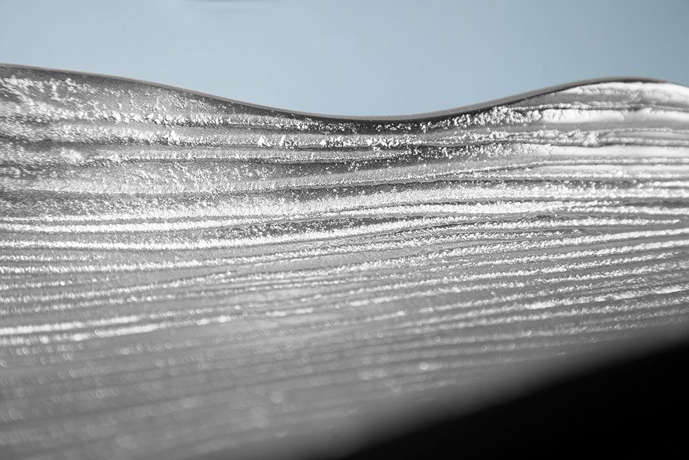 LEAF · · Accessoire silber ABSTRACT · Handarbeit Blattdesign · St), 64cm im Obstschale Dekoschale riess-ambiente Metall (1