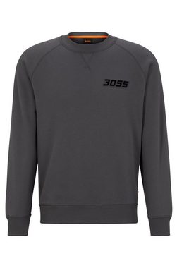 BOSS ORANGE Sweatshirt Wereflective mit Markenlabel