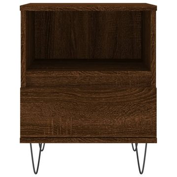 vidaXL Nachttisch Nachttische 2 Stk Braun Eichen-Optik 40x35x50 cm Holzwerkstoff