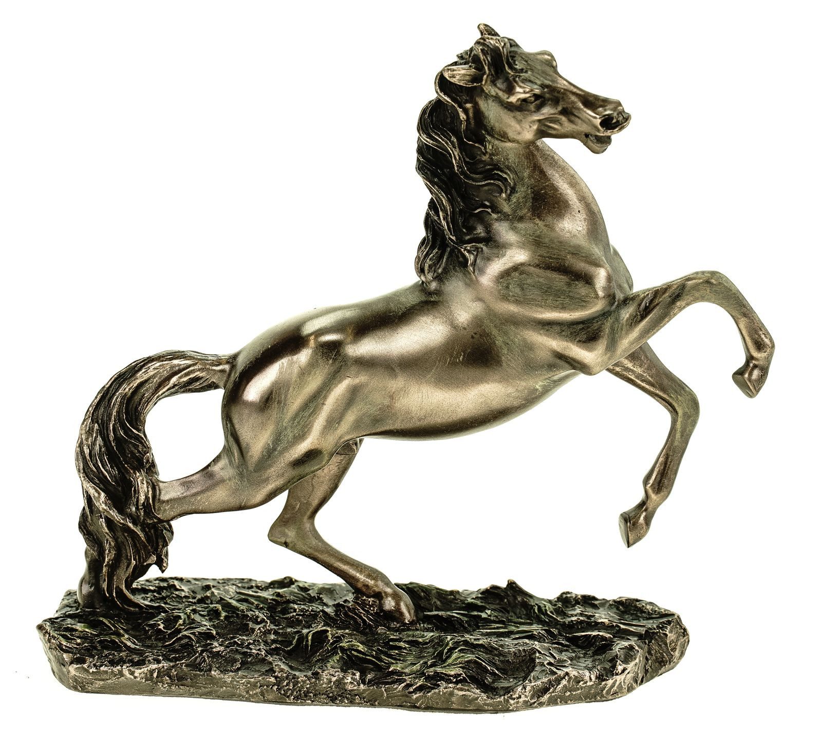 Dekofigur Veronese Figur Pferd scheut und hebt Hufe 17cm Hengst Dekoration Horse