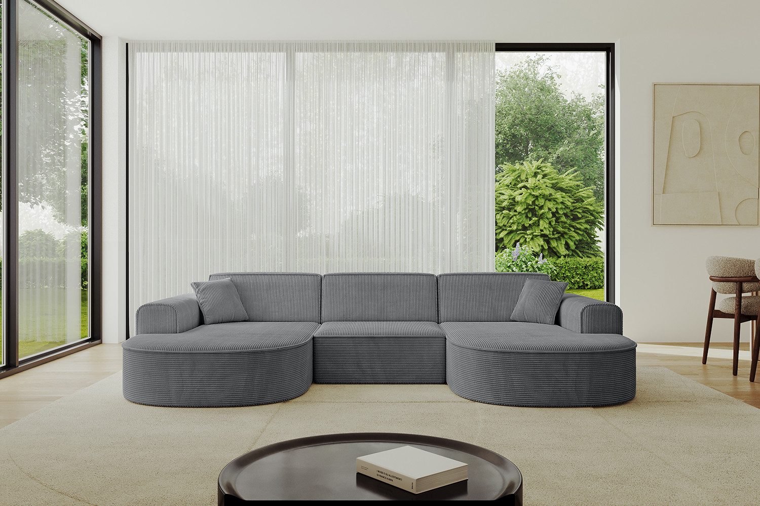 ALTDECOR Wohnlandschaft MARI-U1, Sofa Praktische Bequeme Funktionsecke Couch U-Form Eckcouch, Corner Sofa U-Form Vielseitige Sofa Wohnlandschaft Wohnzimmer
