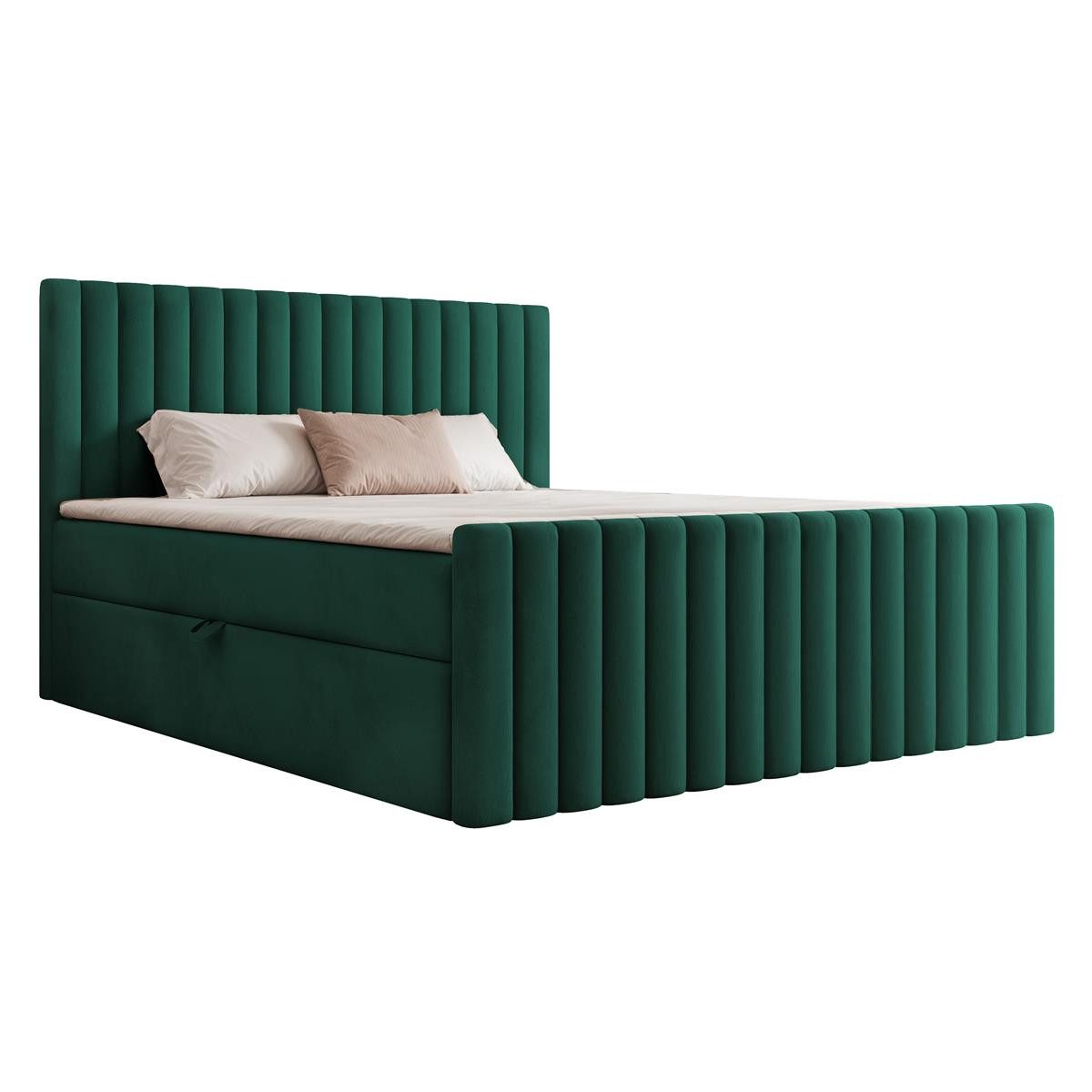 Compleo Boxspringbett elegant und modern MIAMI II, Bonell-Matratze, mit zwe günstig online kaufen
