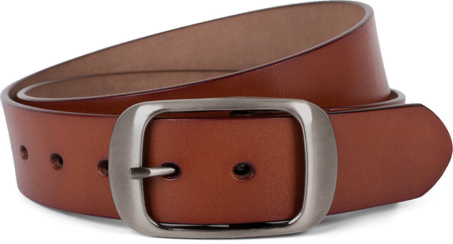 styleBREAKER Ledergürtel Unisex Leder Gürtel Unifarben günstig online kaufen