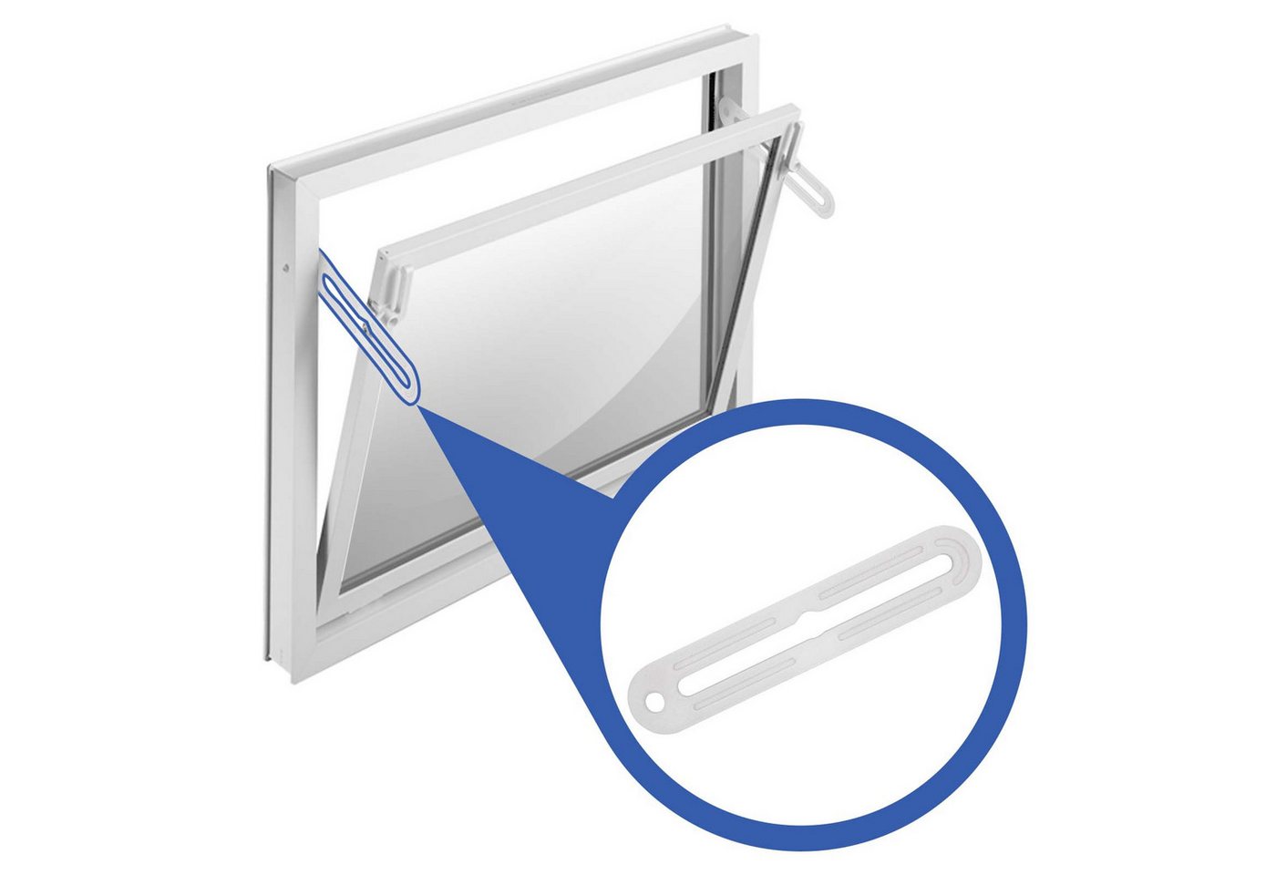 Thumbnail - Adapter Universe Kellerfenster Kippschere Ersatzteil Kellerfenster passend für MEA alte Ausführung