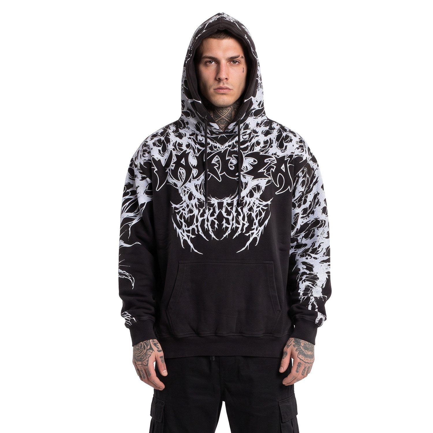 YAKUZA Hoodie Reignz im Oversized Look mit angesagter Acid Waschung