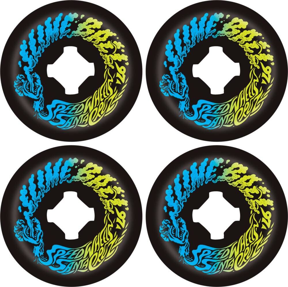 Santa Cruz Skateboard Santa-Cruz Slime Balls Rollen 54mm 97a (4erSet) vomit mini black