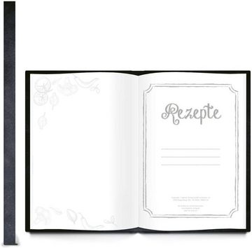 Logbuch-Verlag Notizbuch Rezeptbücher 2x DIN A4 + 1x A5 zum Selberschreiben