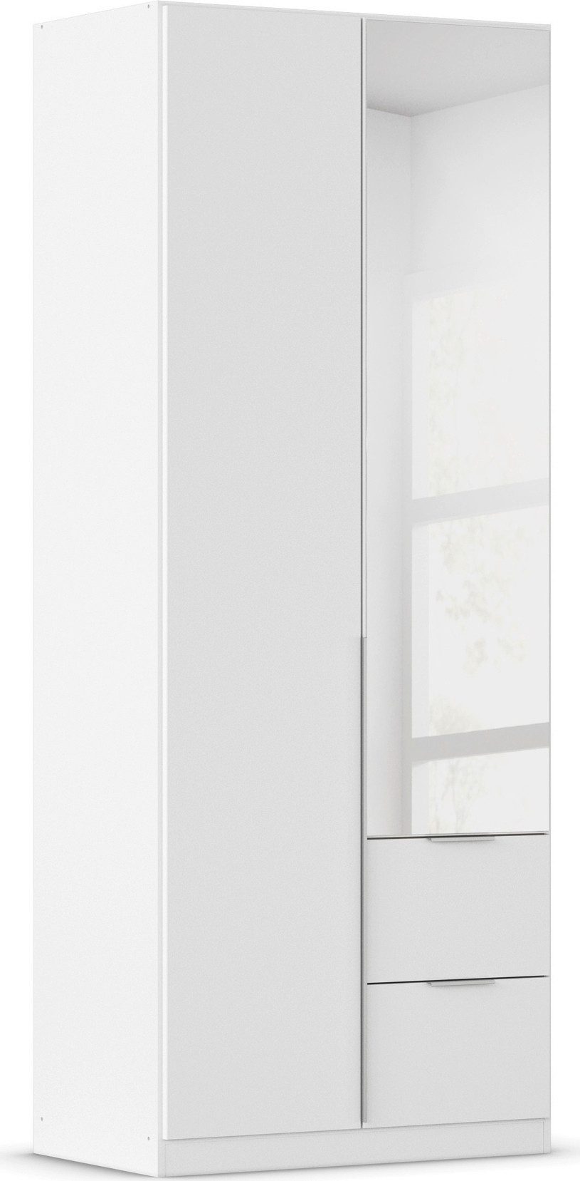 OTTO home Drehtürenschrank Kleiderschrank Schrank Garderobe AGORDO mit Dekor- oder Hochglanzfront (in zwei Griff-Farben, Breiten 91-360 cm) mit Außenschubkästen, in 7 Breiten und 2 Höhen MADE IN GERMANY