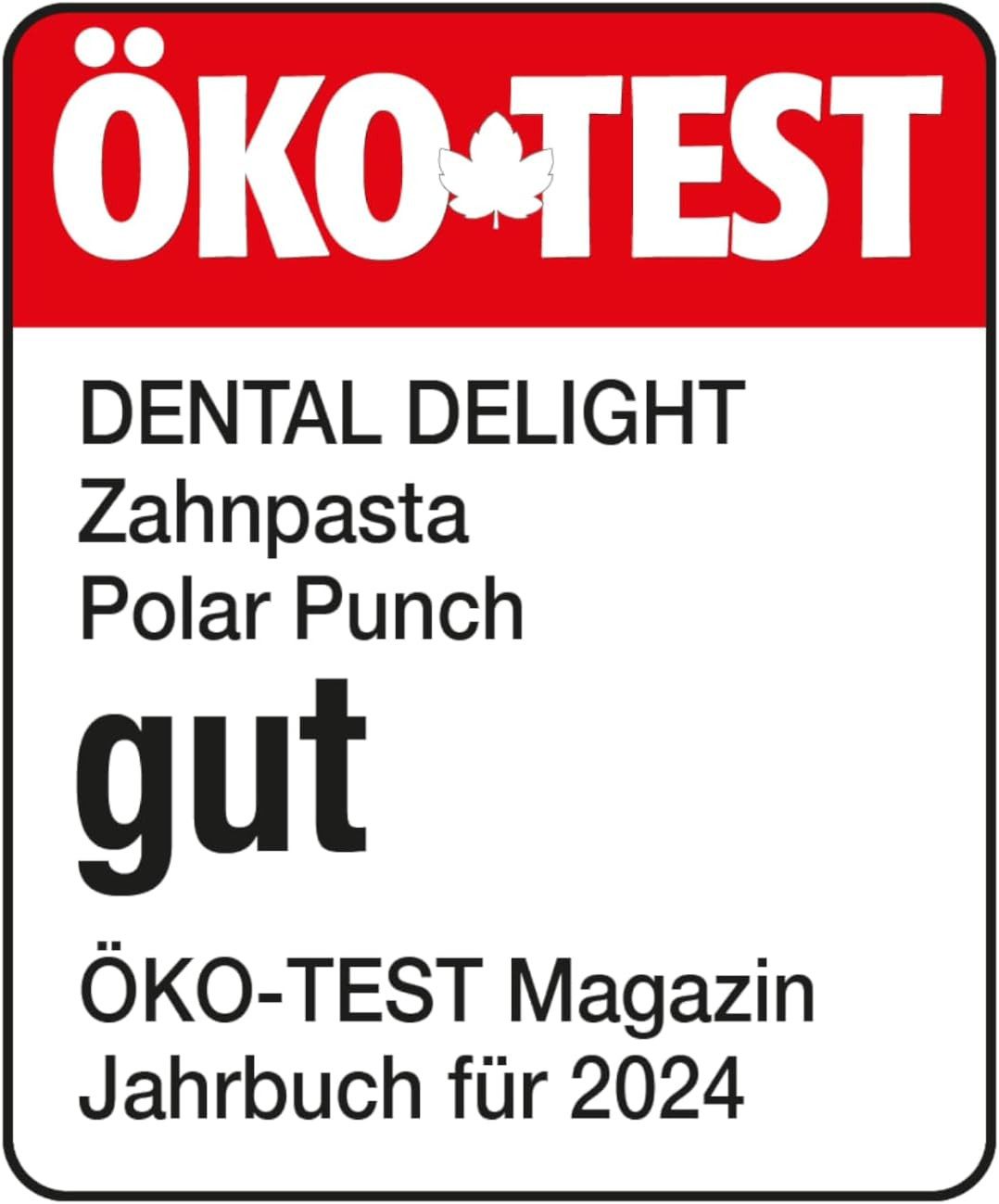 Dental Delight Zahnpasta Polar Punch Zahnpasta - 4er Pack - (TESTSIEGER), Vegane Zahnpasta, (Packung, 4-St) Minze