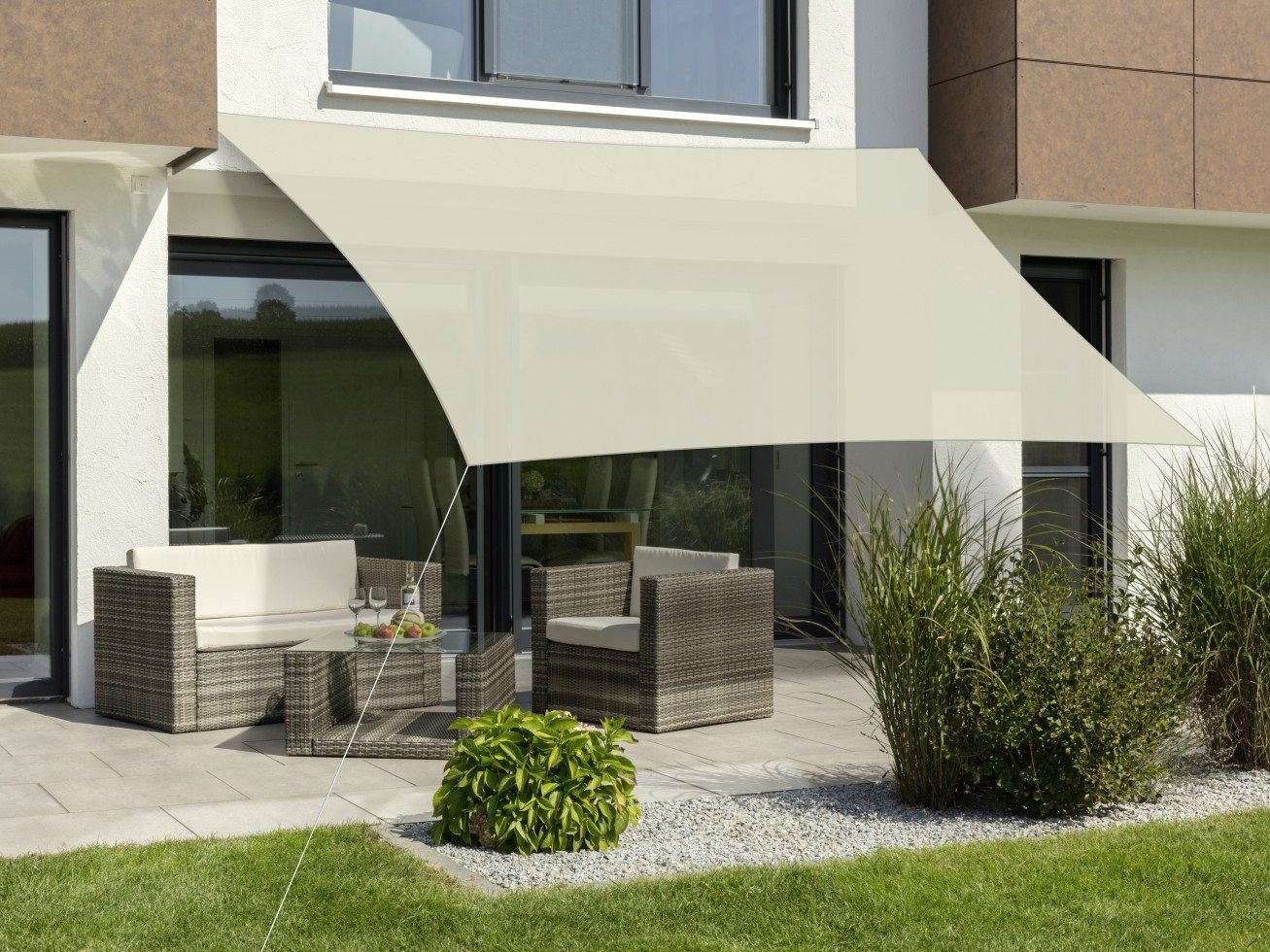 Schneider Schirme Sonnensegel Schneider Sonnensegel Teneriffa natur 500 x 360 cm