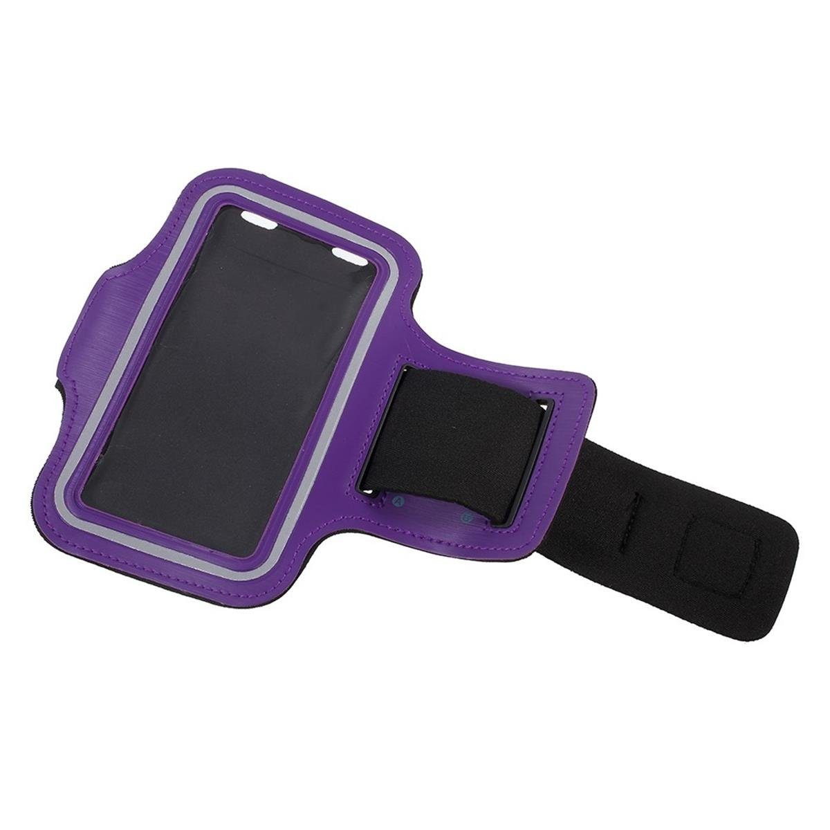 Schutztasche Etui von Armband Sport 4,5" Handyhülle Smartphones Universal Jogging für Handy Tasche Handyhülle Schlüsselfach bis, Schutzhülle CoverKingz Lila
