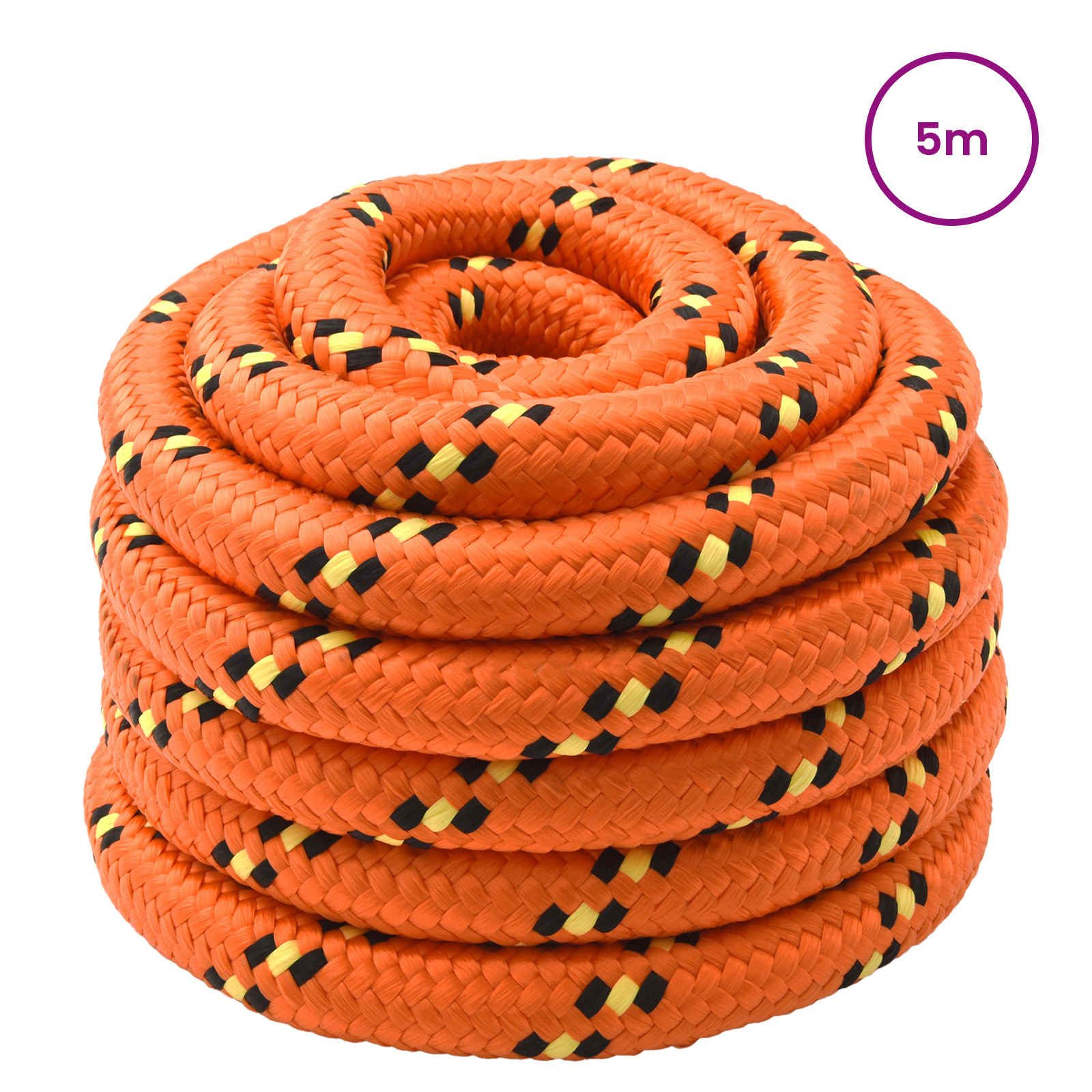 vidaXL Seil Bootsseil Orange PP (1-tlg)