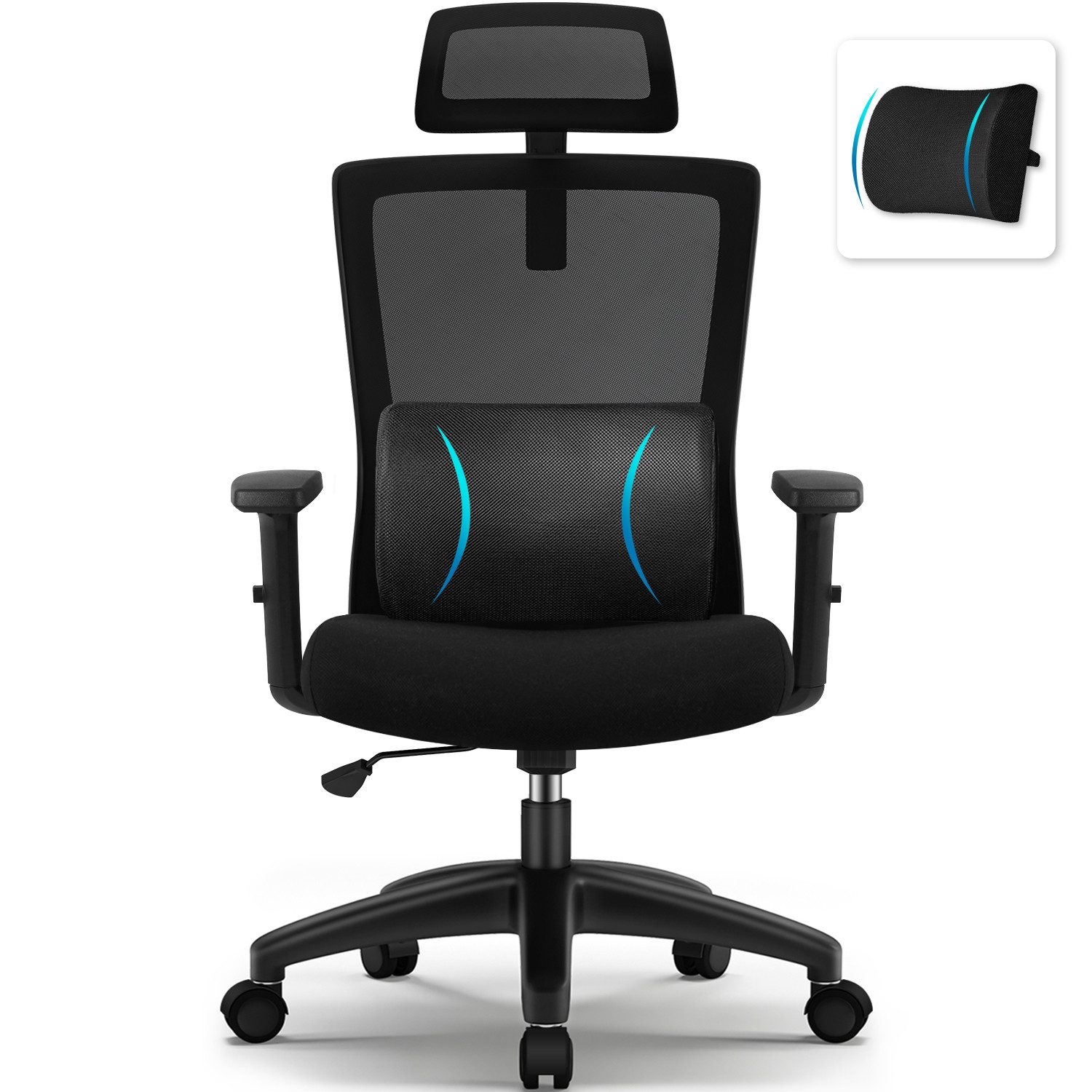 Hiazurm Bürostuhl Bürostuhl, Chefsessel, Ergonomischer Schreibtischstuhl, C günstig online kaufen