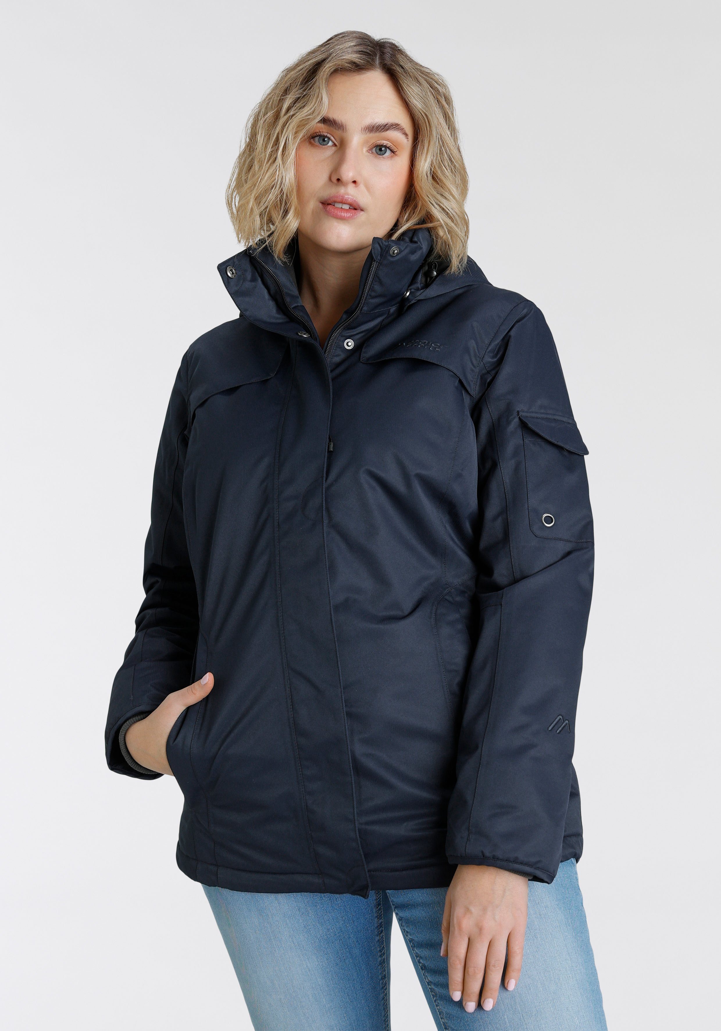 Maier Sports Winterjacke TAMI mit verdecktem Reißverschluss, wasserdicht, winddicht, atmungsaktiv
