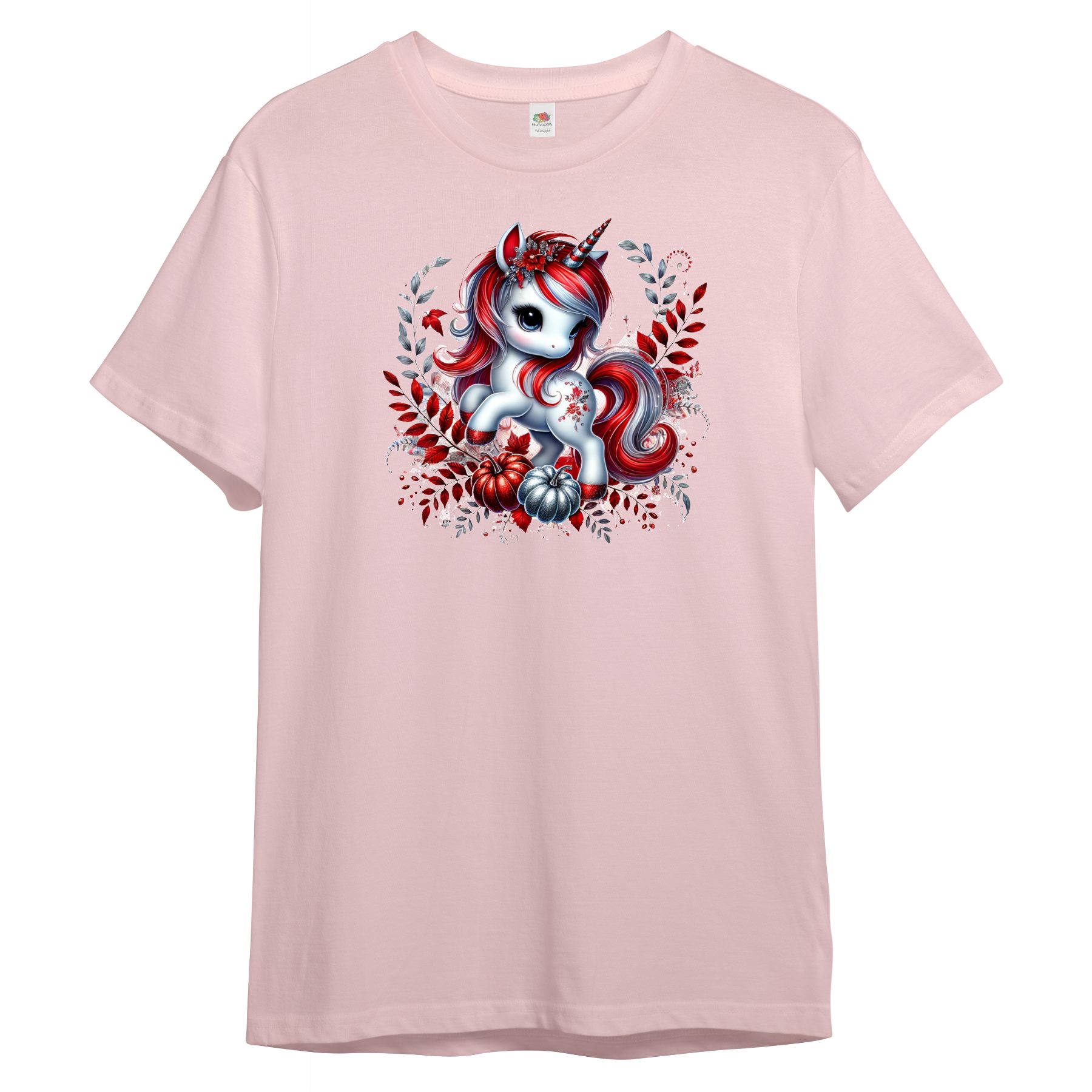 T-Shirt Kinder T-Shirt, Einhorn mit Blumen