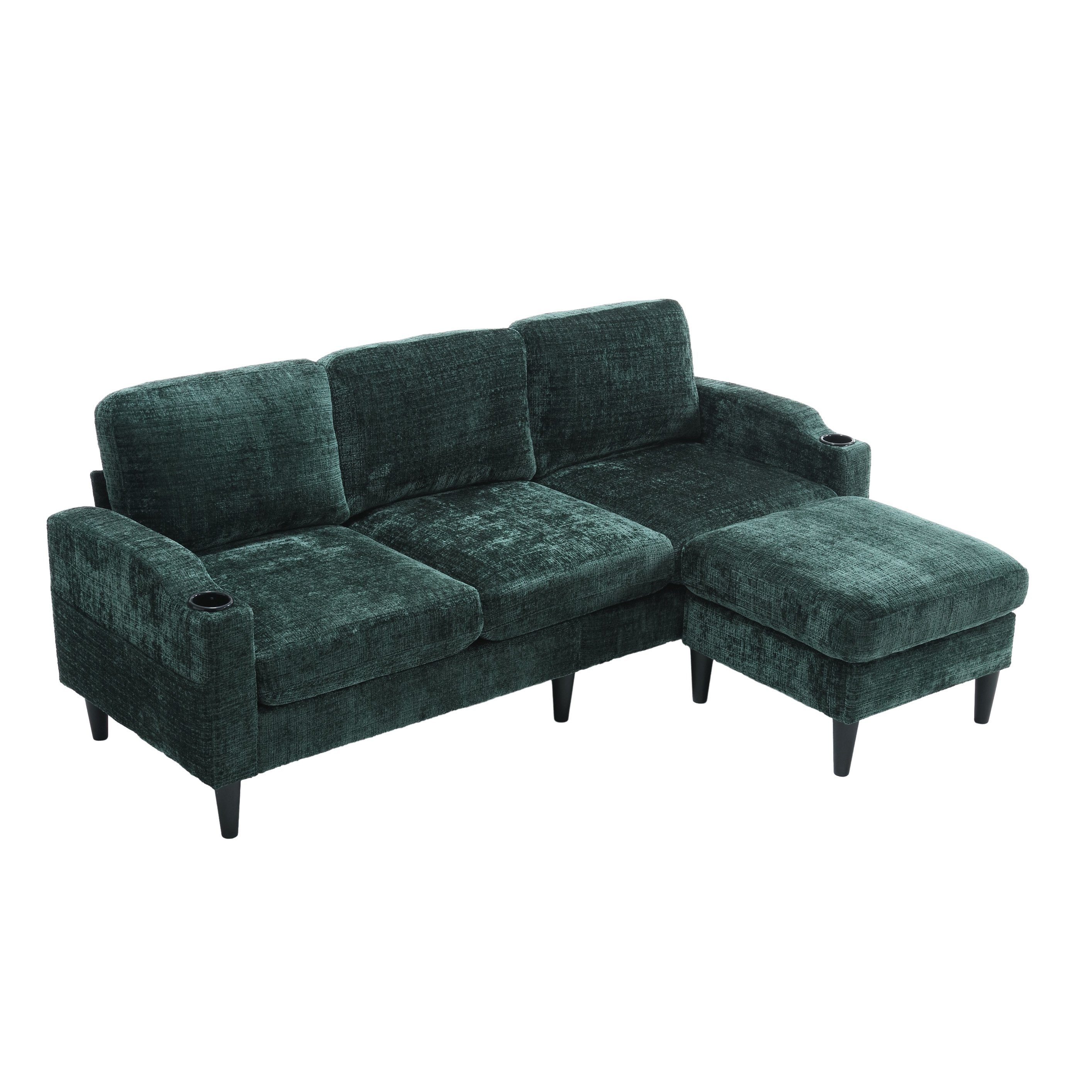 LVHOM Loungesofa mit Hocker & Stauraum, günstig online kaufen