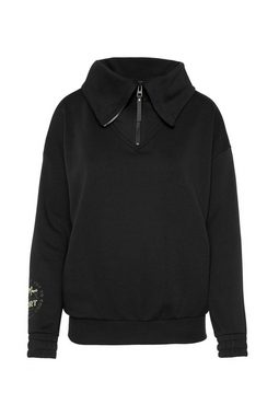 SOCCX Sweater mit Zipper am Stehkragen