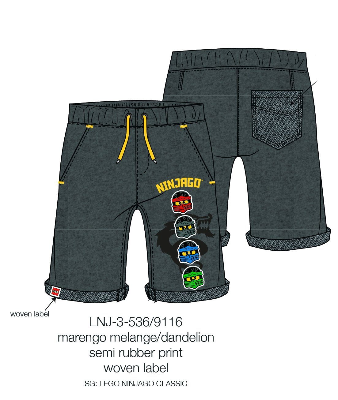 LEGO® Bermudas LEGO® Ninjago Bermuda Shorts Jungen 104 116 128 140