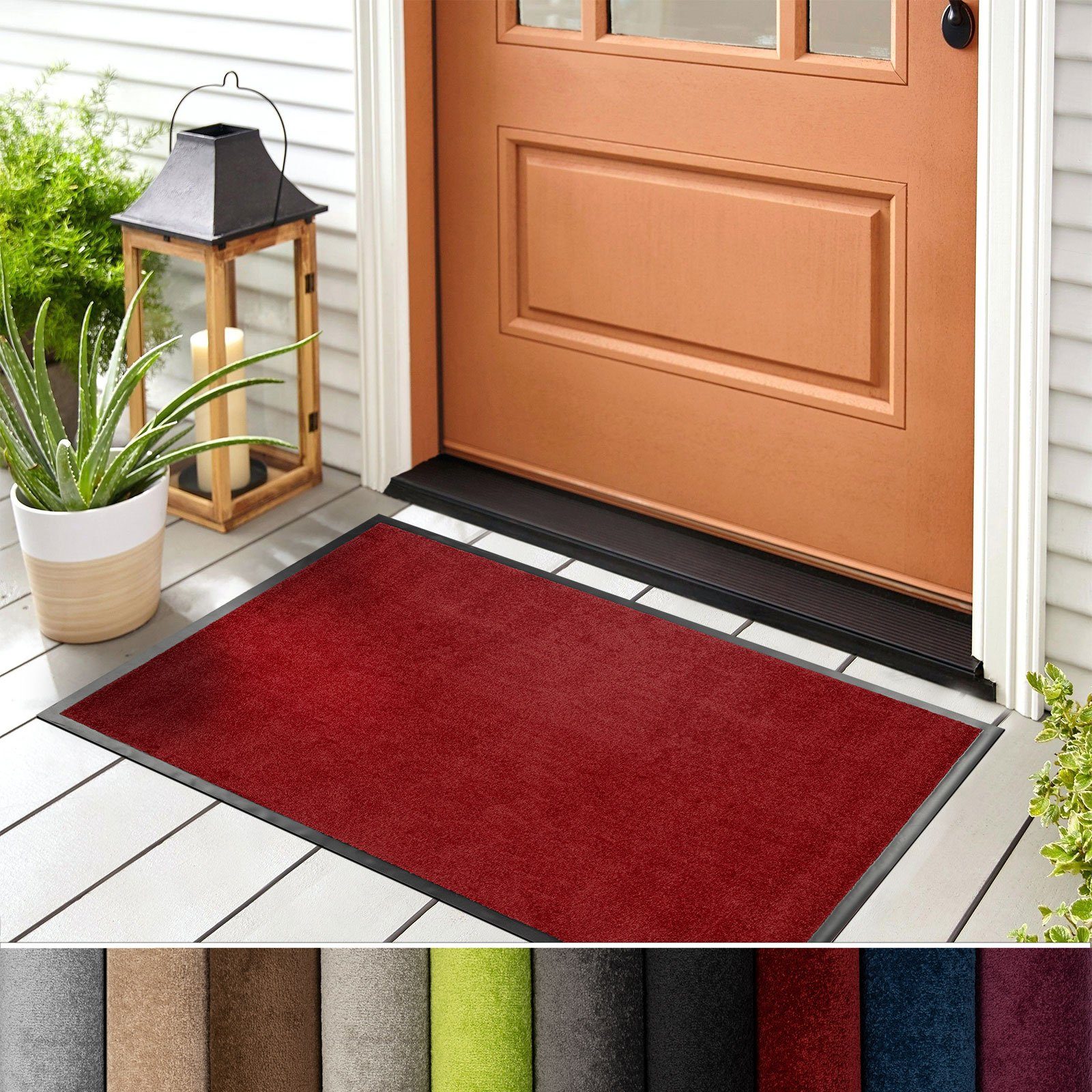 Karat Fußmatte Mykonos, verschiedene Farben, verschiedene Größen, Rechteckig, Höhe: 7 mm, Hohe Absorptionsfähigkeit