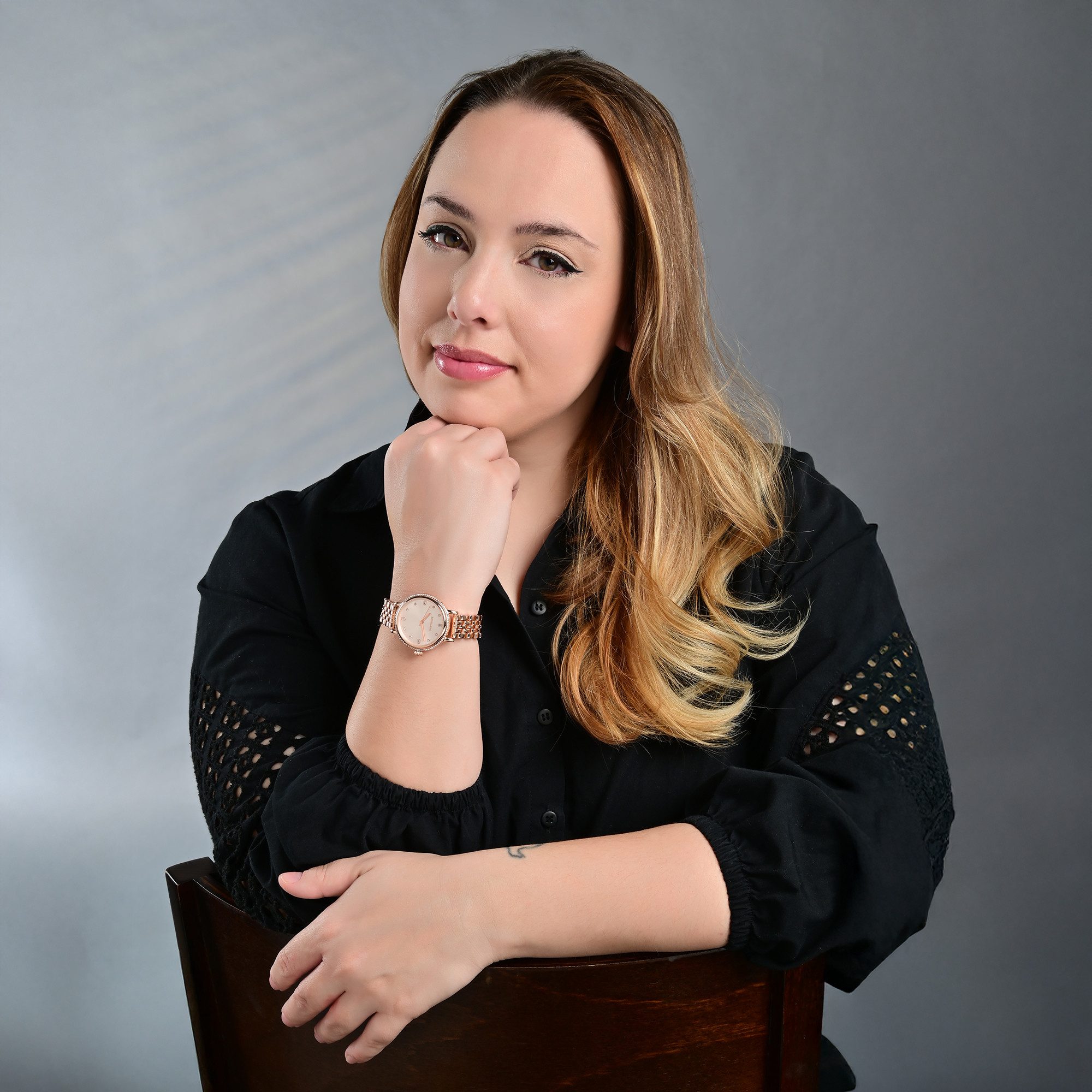 EXCELLANC Quarzuhr 1800248 mit Metallarmband, Similibesatz, Mineralglas