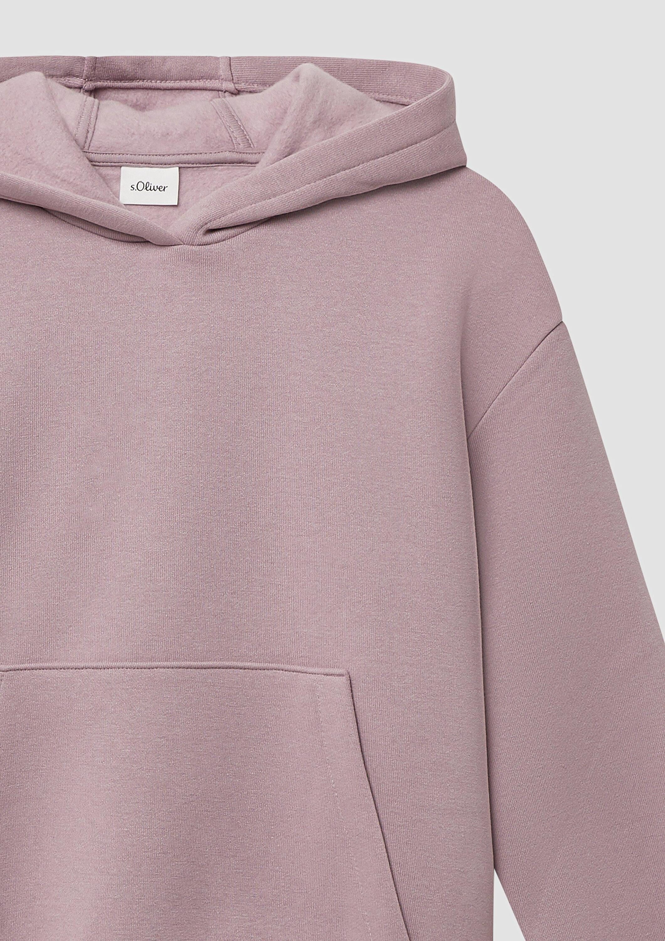 s.Oliver Sweatshirt Sweatshirt Kuscheliger Hoodie mit Rückenprint