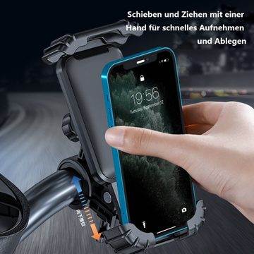 Houhence Fahrrad Handyhalterung Universal Motorrad Handy Halterung Smartphone Halterung