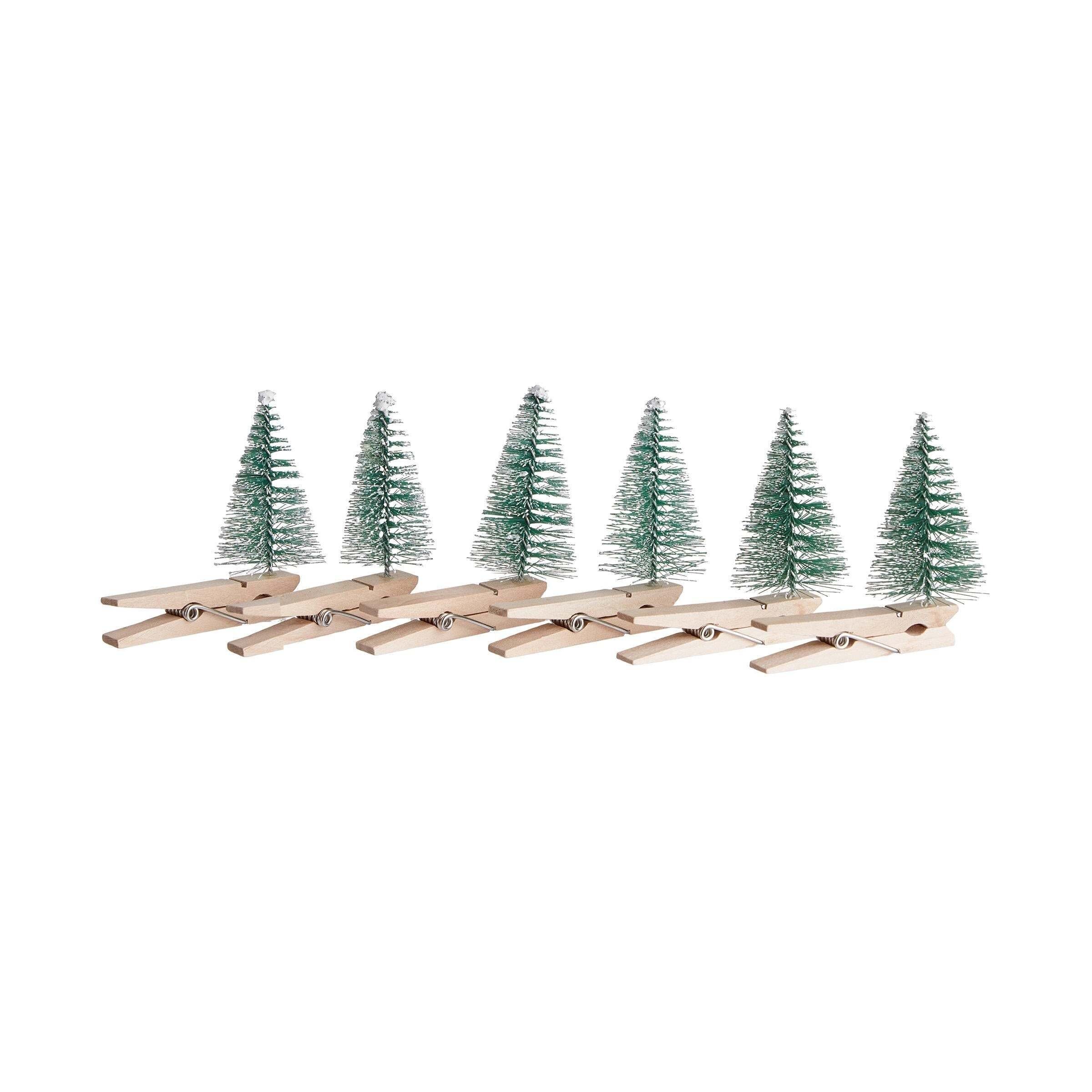 BUTLERS HängeWeihnachtsbaum »XMAS Tannenbäume mit Klammer 6erSet