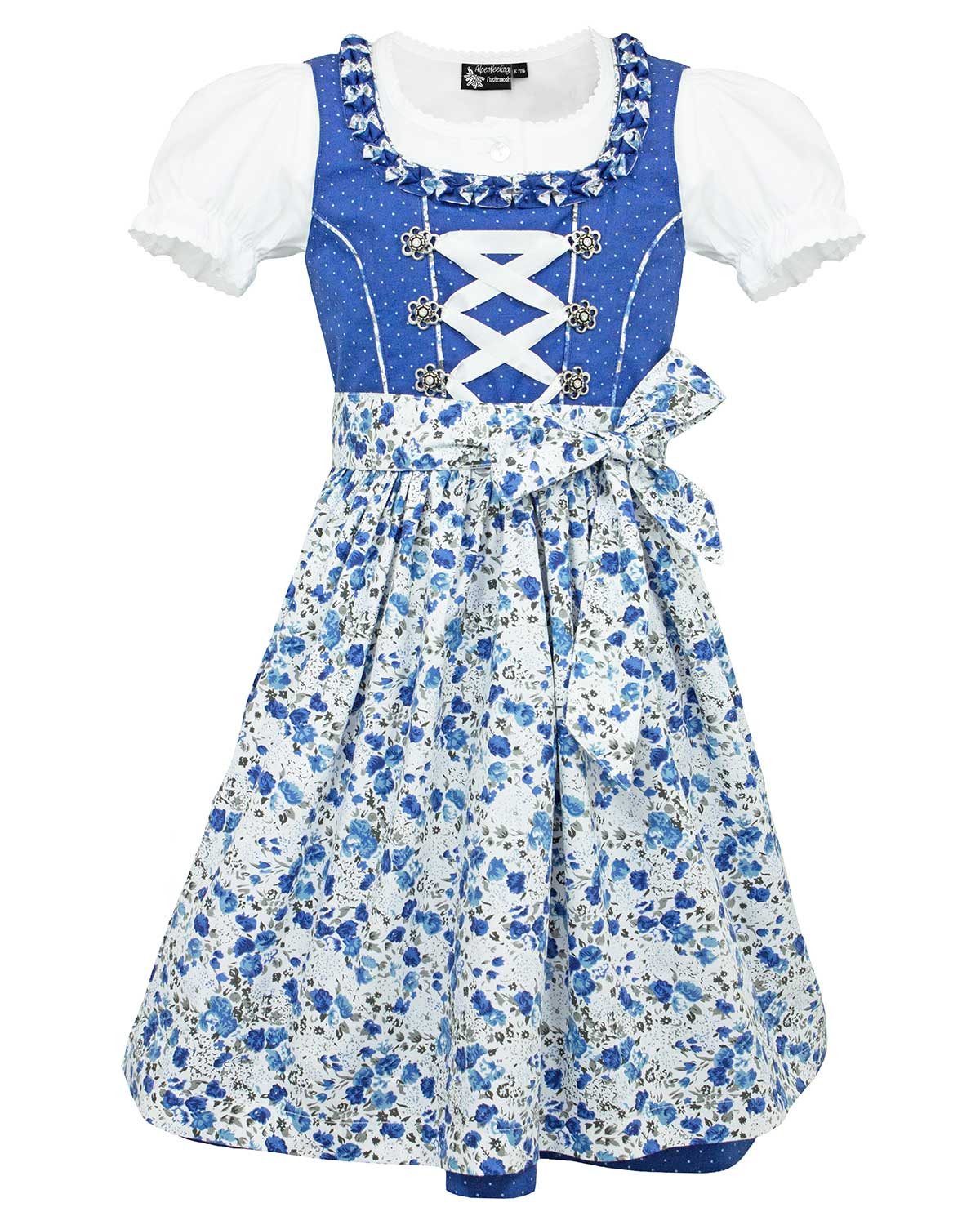 Dirndl Kinderdirndl 'Zillertal' 3-tlg., Blümchenmuster B