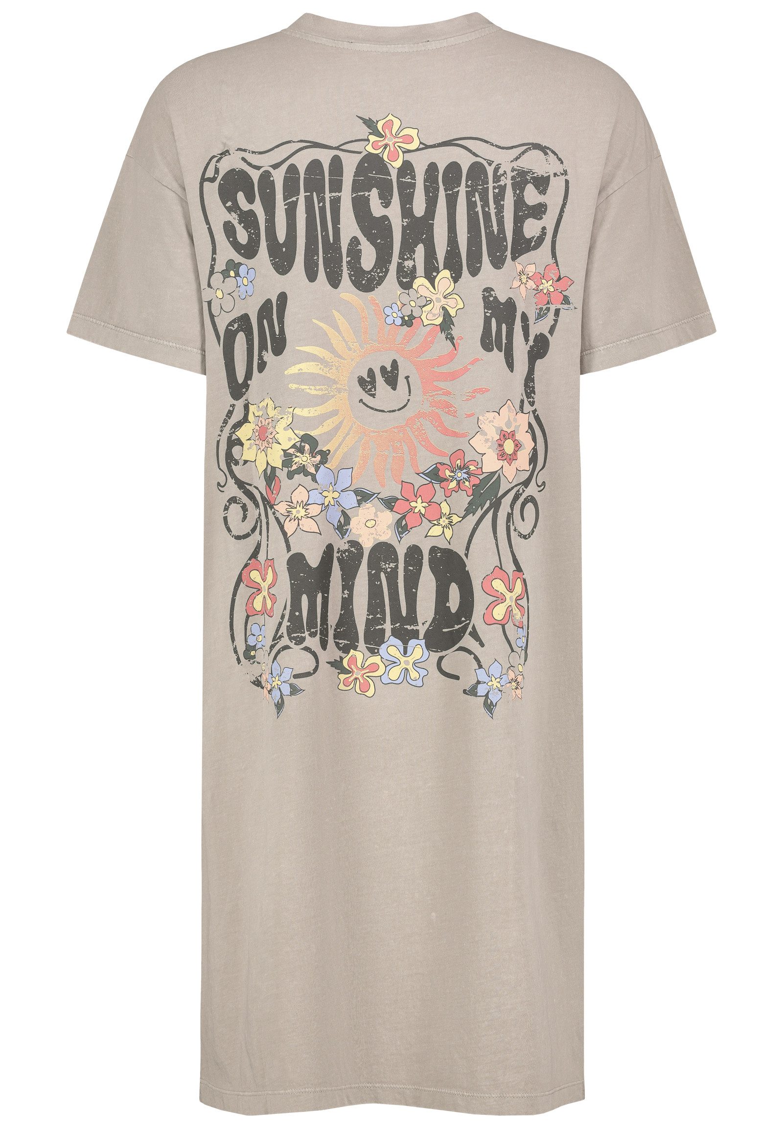 SUBLEVEL Shirtkleid Vintage-Wash mit Front- und günstig online kaufen