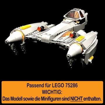 AREA17 Standfuß Acryl Display Stand für LEGO 75286 General Grievous Starfighter (verschiedene Winkel und Positionen einstellbar, zum selbst zusammenbauen), 100% Made in Germany