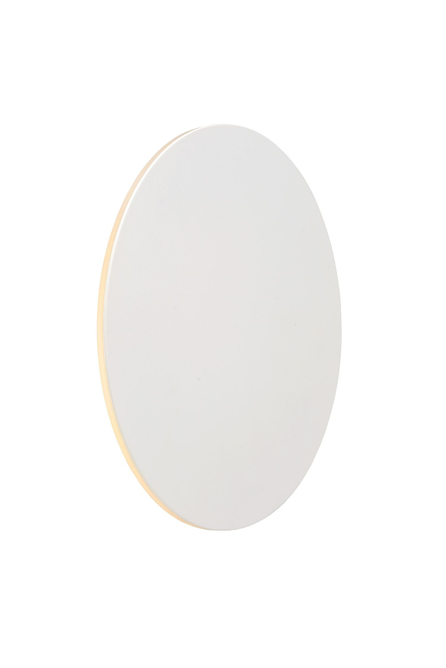Licht-Erlebnisse Wandleuchte TIBU, LED fest integriert, Warmweiß, LED Aluminium Ø 25 cm Weiß rund 3000 K 780 lm Modern