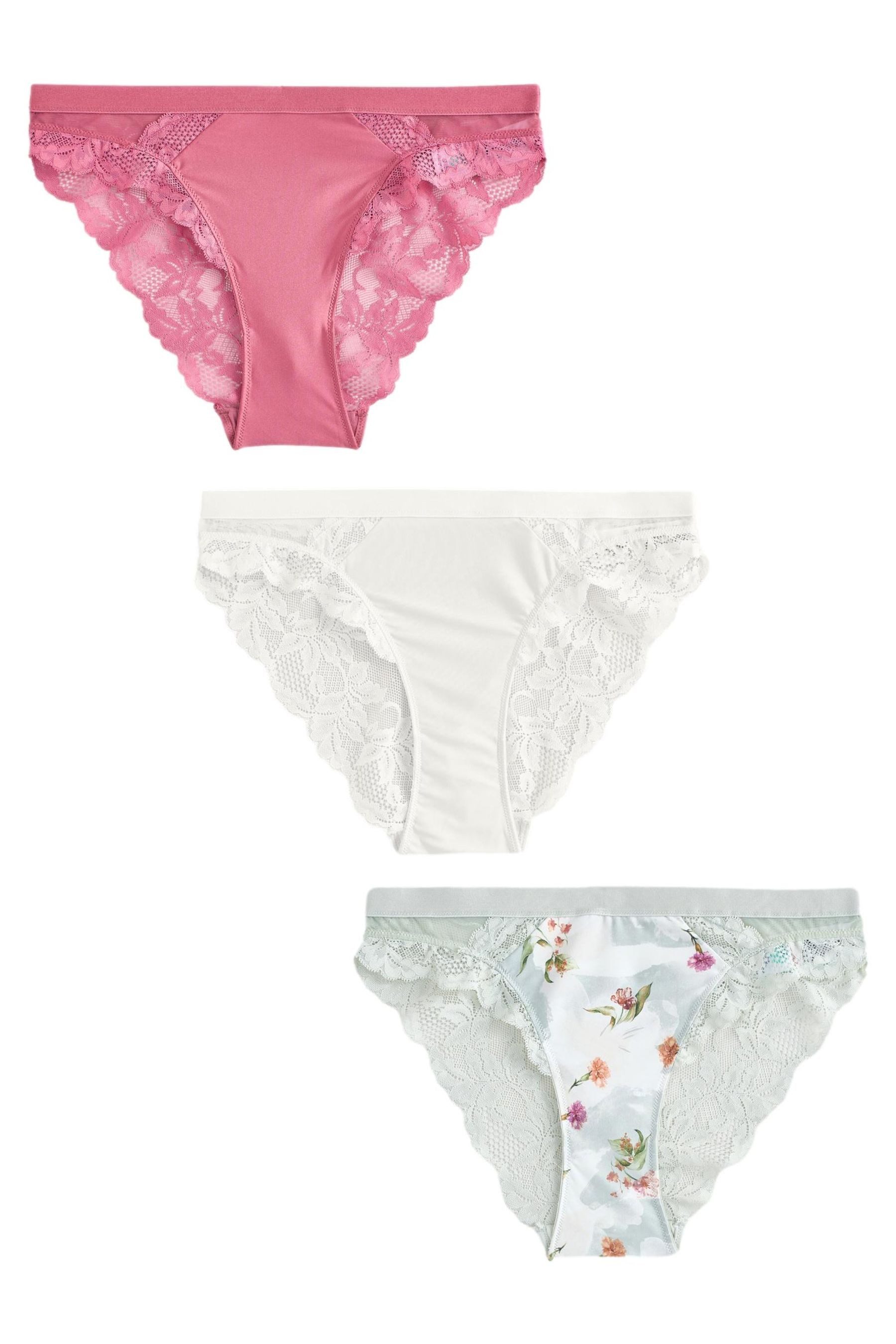 Slip 3er-Pack Hochbund-Slips mit hohem Beinschnitt