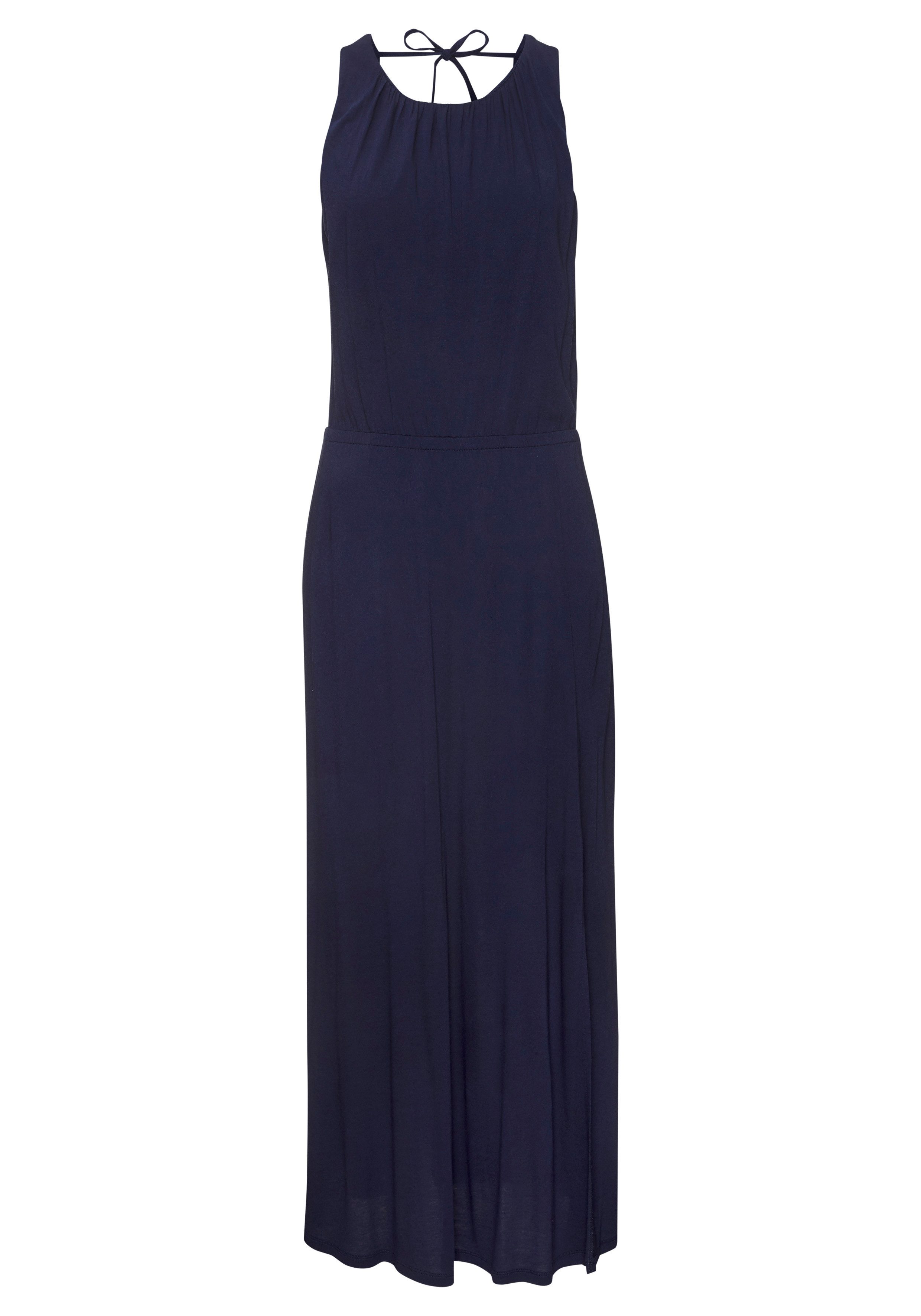 Maxikleid aus Jerseyware mit hohem Beinschlitz