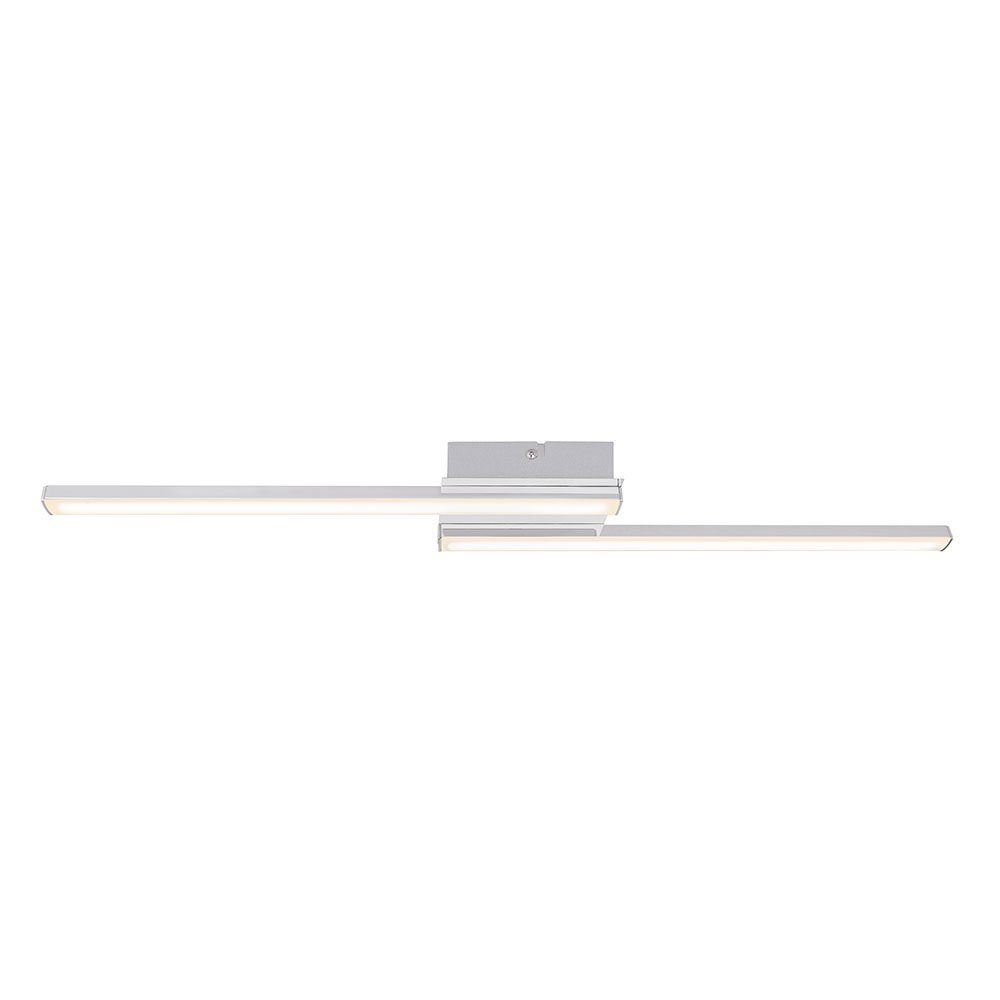 etc-shop LED Deckenleuchte, LED-Leuchtmittel Chrom ALU Beleuchtung Zimmer Decken Leuchte Lampe Neutralweiß, Schlaf fest verbaut, LED Wohn