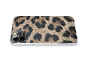 MuchoWow Handyhülle Leopardenmuster, Handyhülle Apple iPhone 12 Pro, Smartphone-Bumper, Print, Handy