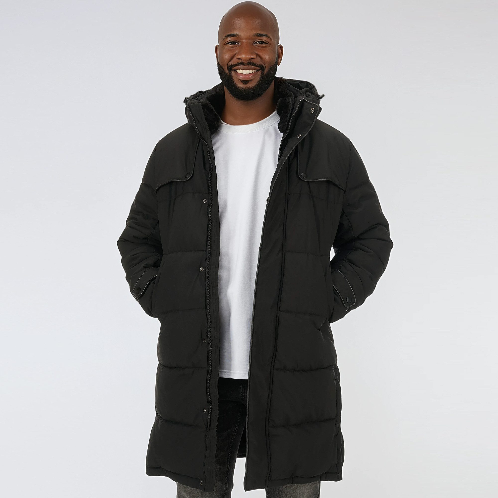 BLACKROCK Steppjacke Herren, Winterjacke mit Kapuze, Wintermantel Parka Abn günstig online kaufen
