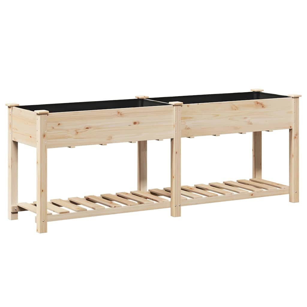vidaXL Blumentopf Garten-Pflanzgefäß Beige 203 x 53 x 76,5 cm (1 St)