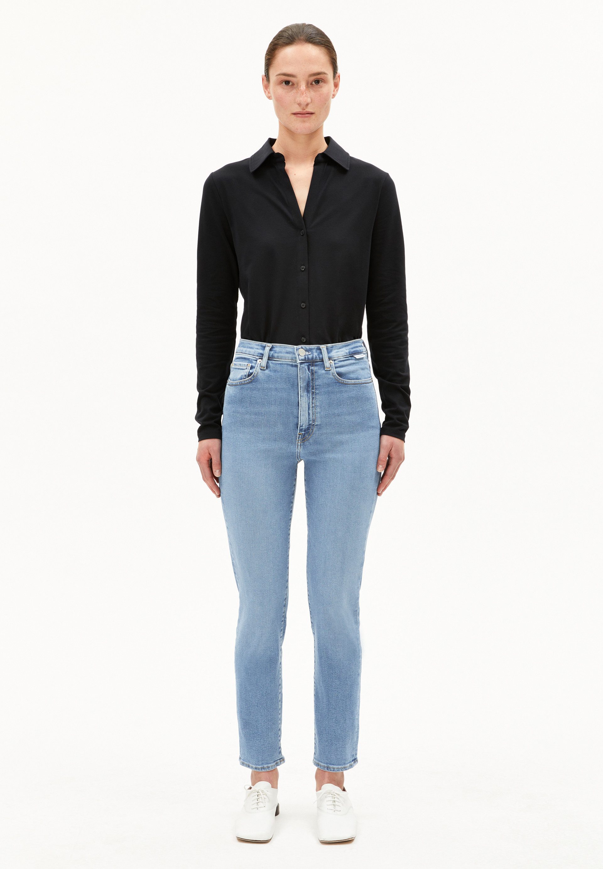 Armedangels Slim-fit-Jeans LEJAANI Slim Jeans Bio-Baumwoll Mix X-Stretch (X-Stretch) High waist