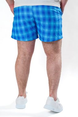 Authentic Klein Badeshorts Herren Badeshorts in marine & blau kariert von Normal- bis Übergrößen