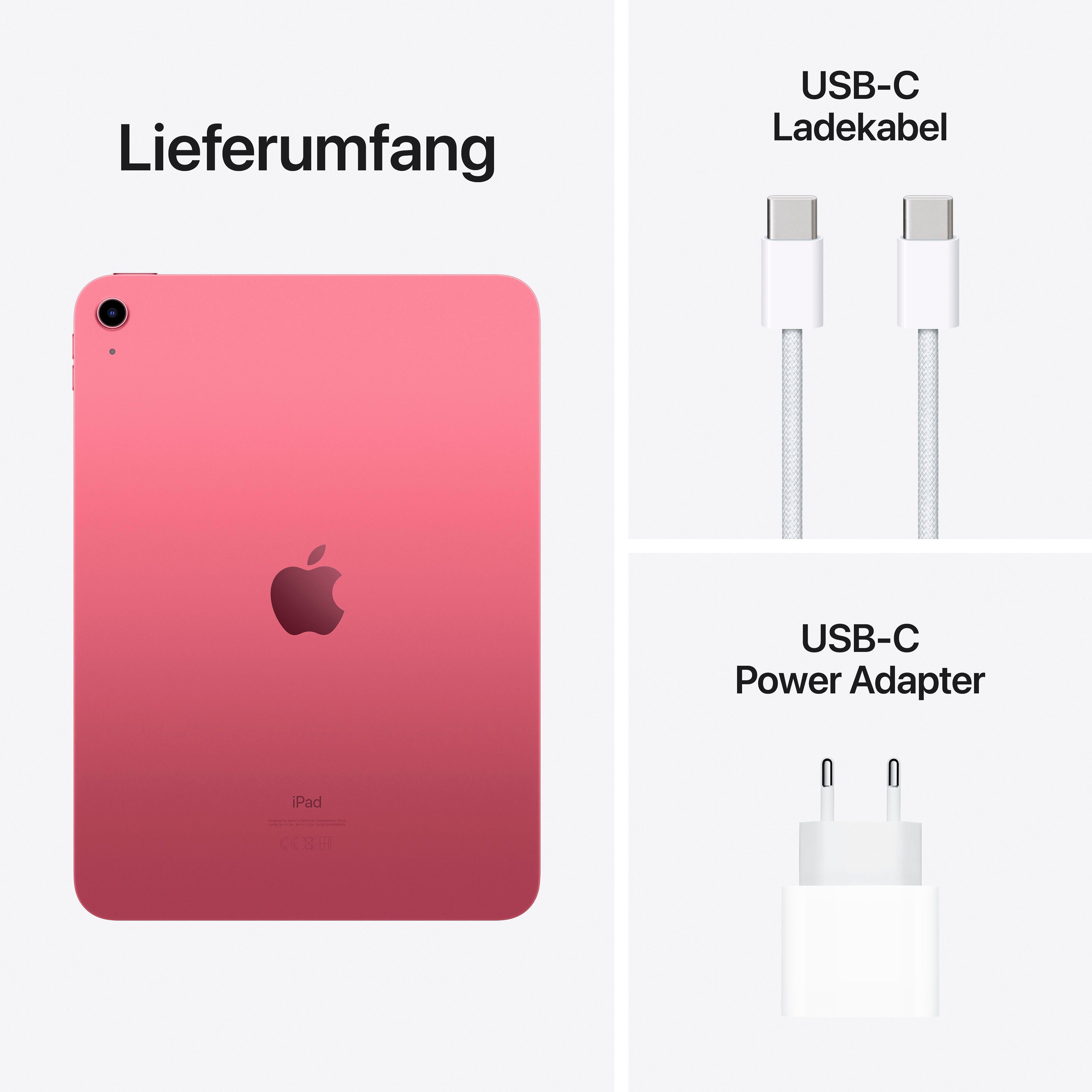 2022 Apple (10 GB, iPad Tablet Generation) pink (10,9", iPadOS) Wi-Fi 64