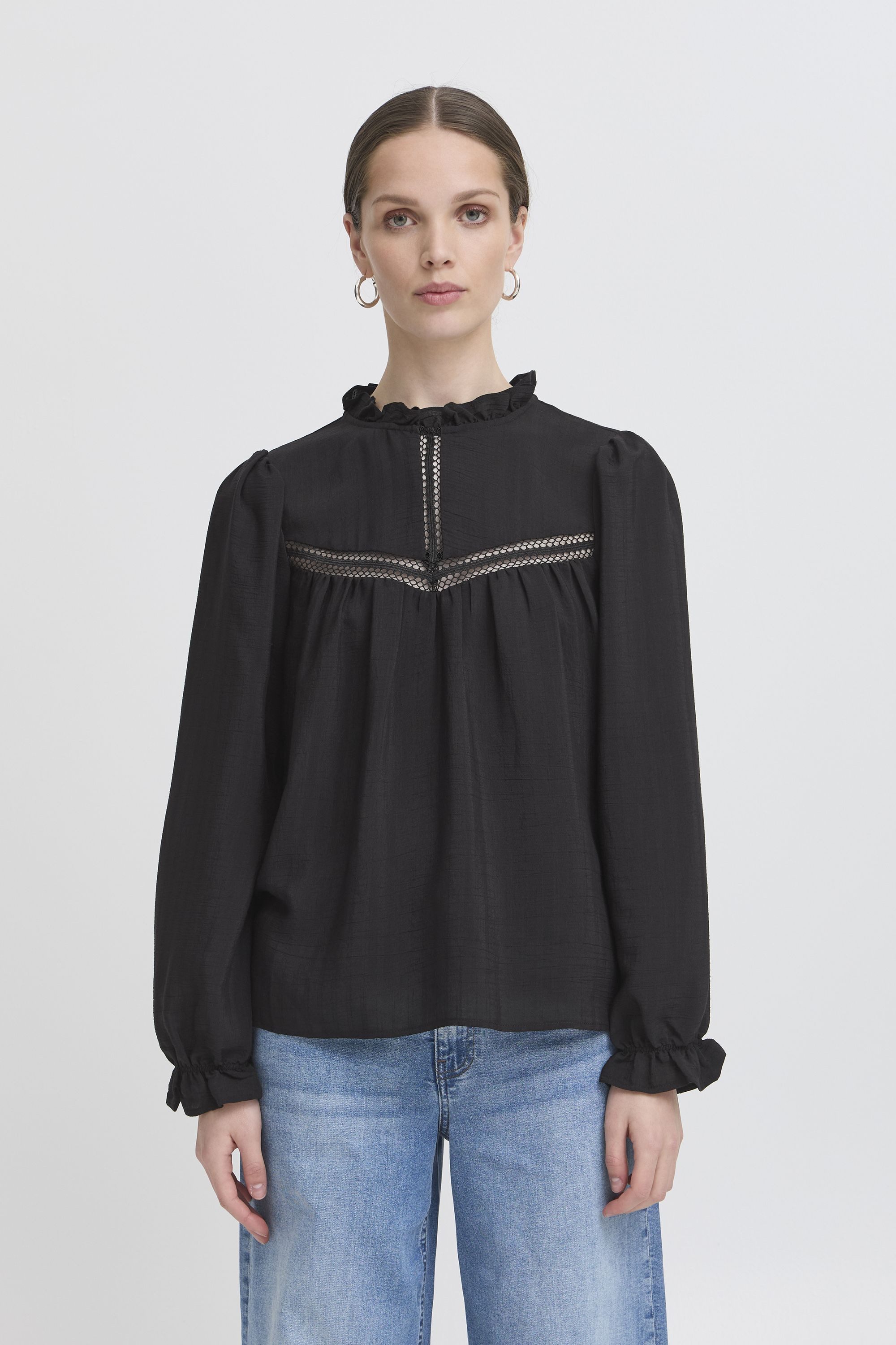 Ichi Langarmbluse IXSASSY Stylische Bluse mit günstig online kaufen