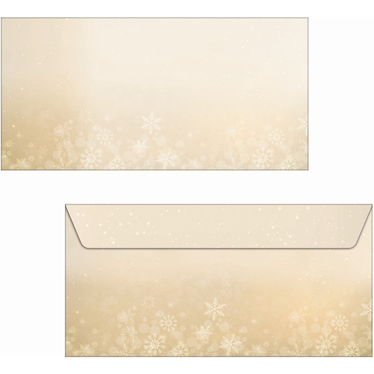 Thumbnail - Sigel Briefumschlag Weihnachtsumschlag DIN lang 90g 25 Stück Golden Christmas Night