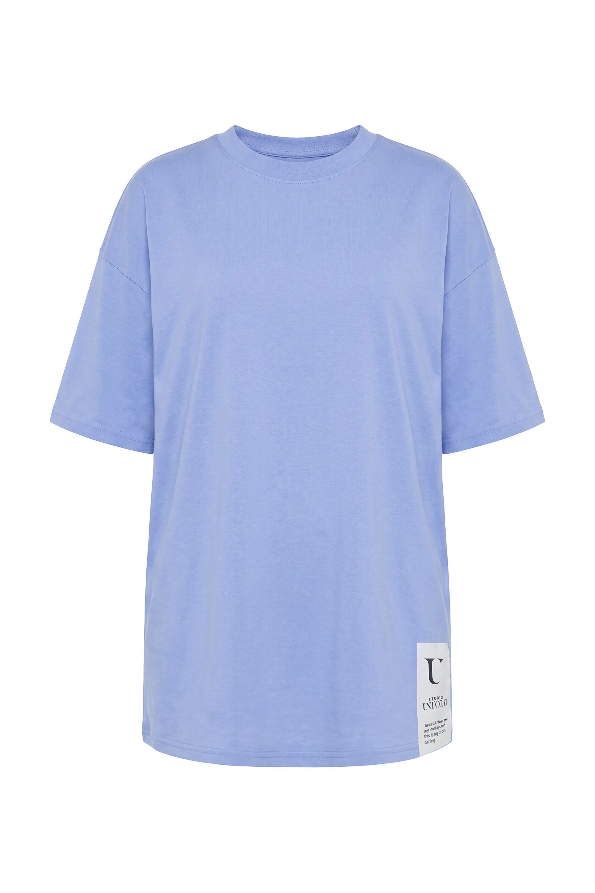 T-Shirt T-Shirt oversized Saumpatch Halbarm