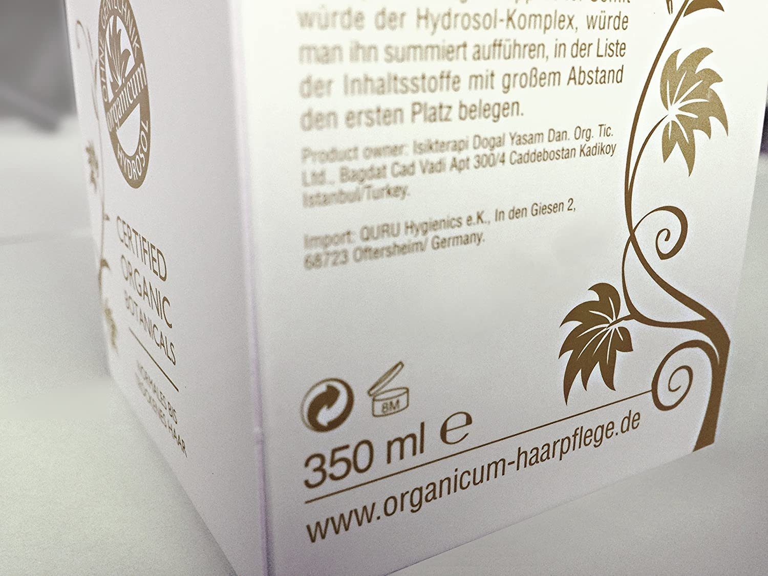 organicum Haarshampoo Shampoo gegen Schuppen und Haarausfall 350 ml, Shampoo für gesund glänzendes Haar bei anlagebedingtem Haarausfall