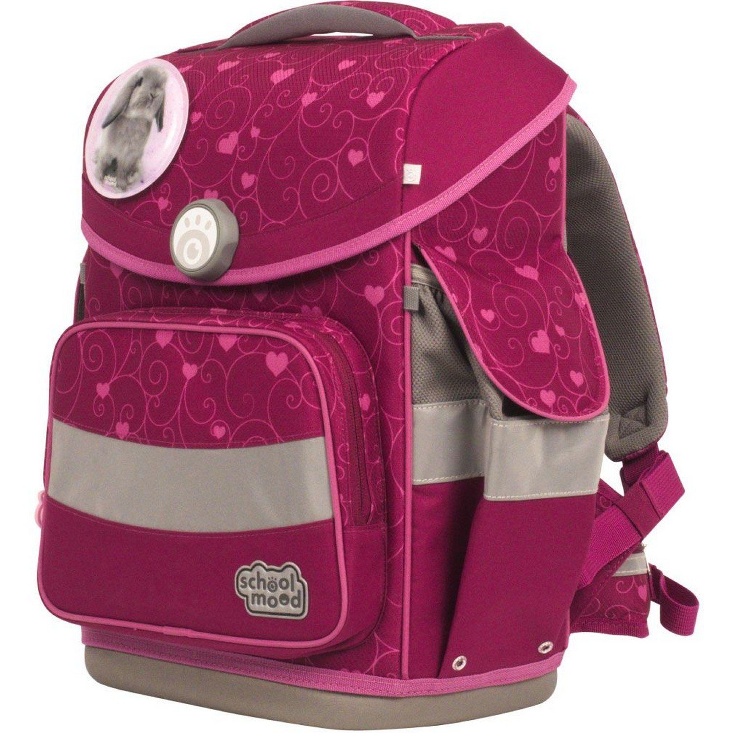 SCHOOL-MOOD® Schulranzen Schulranzenset 7-tlg. Timeless Air+ Hannah Hase