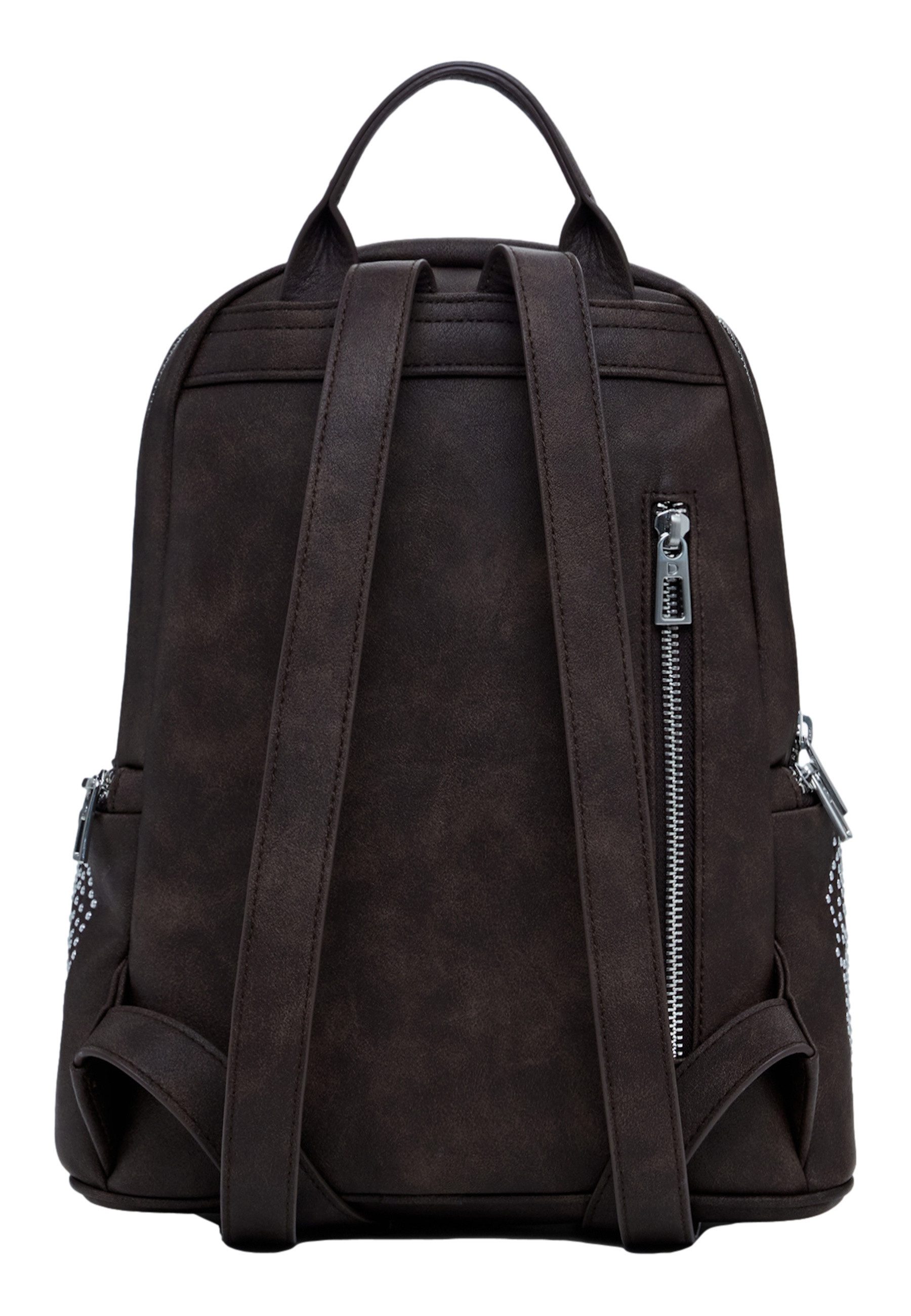 Desigual Rucksack Rucksack POKER FACE CHESTER MINI CHOCO Backpack (1-tlg)